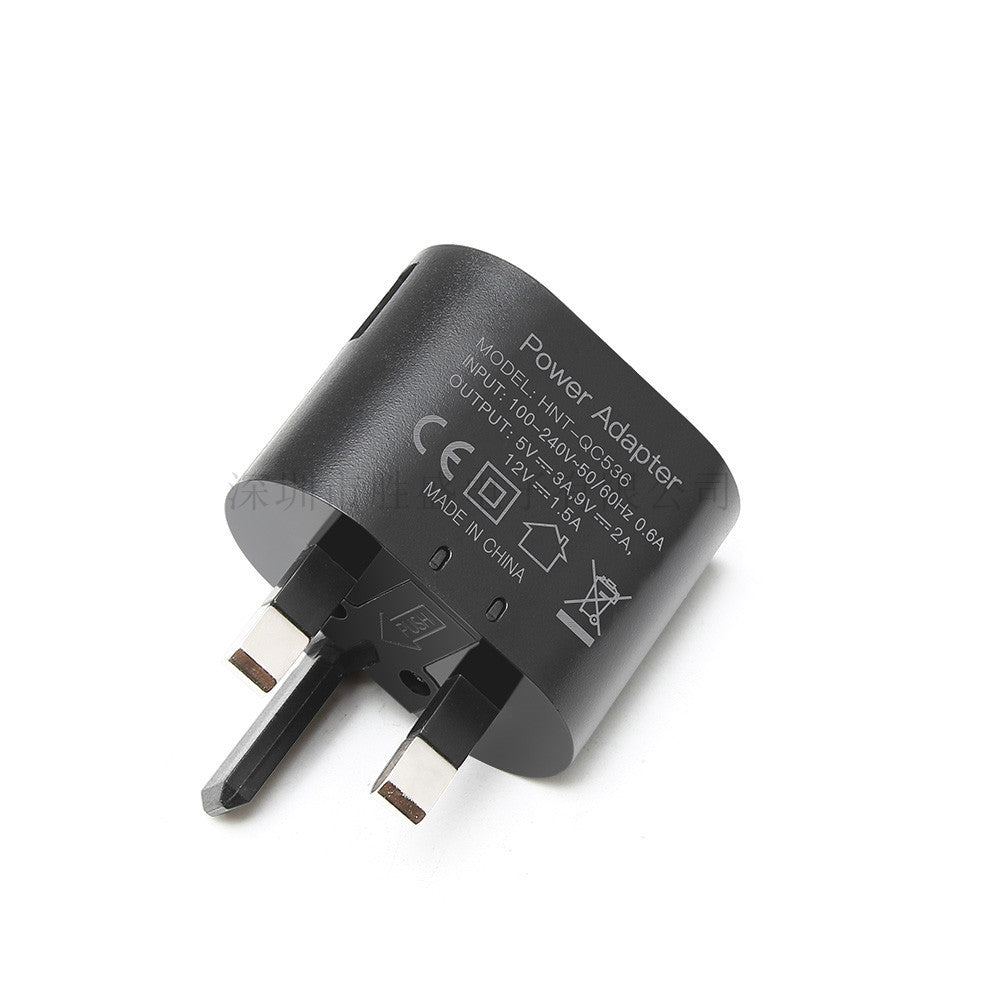 Triangle British single USB charger QC3.0 universal tripod 18W fast charging head for smartphones and tablets