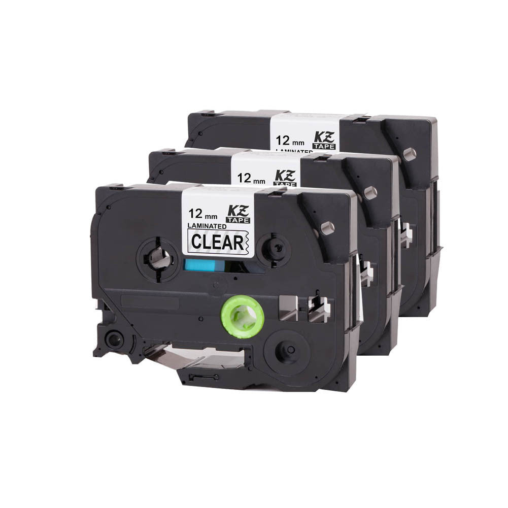 適用Brother 標籤 產色帶12mm標準覆膜不干膠標籤紙PT-E100B