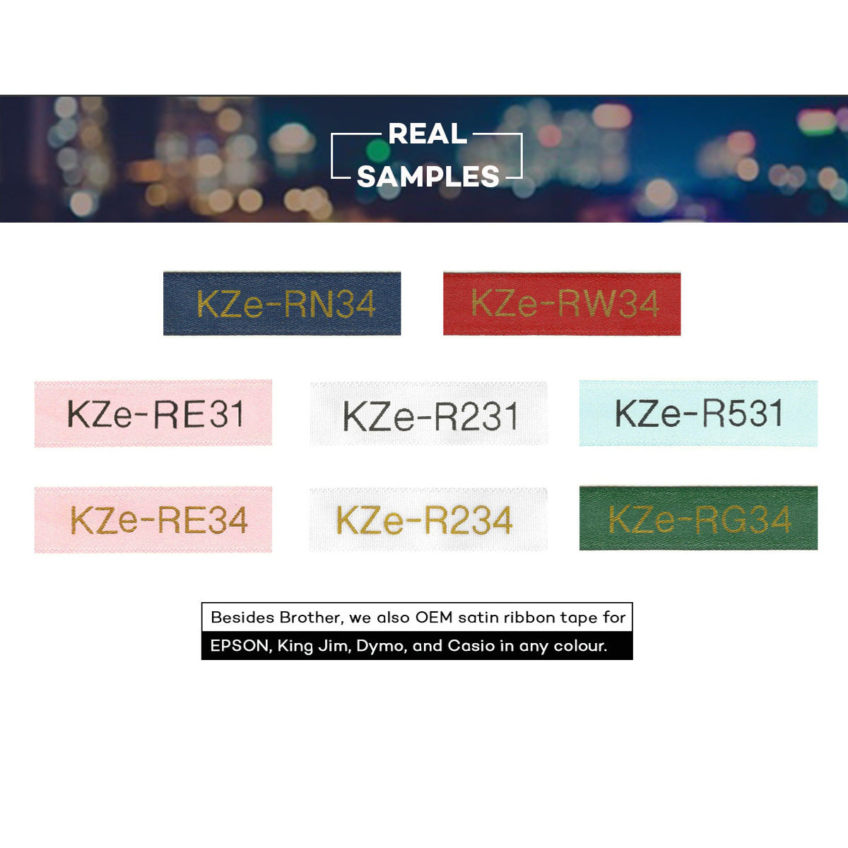 適用Brother 標籤機色帶TZe-R231 R234 RW34 RN34 RE34緞帶標籤帶