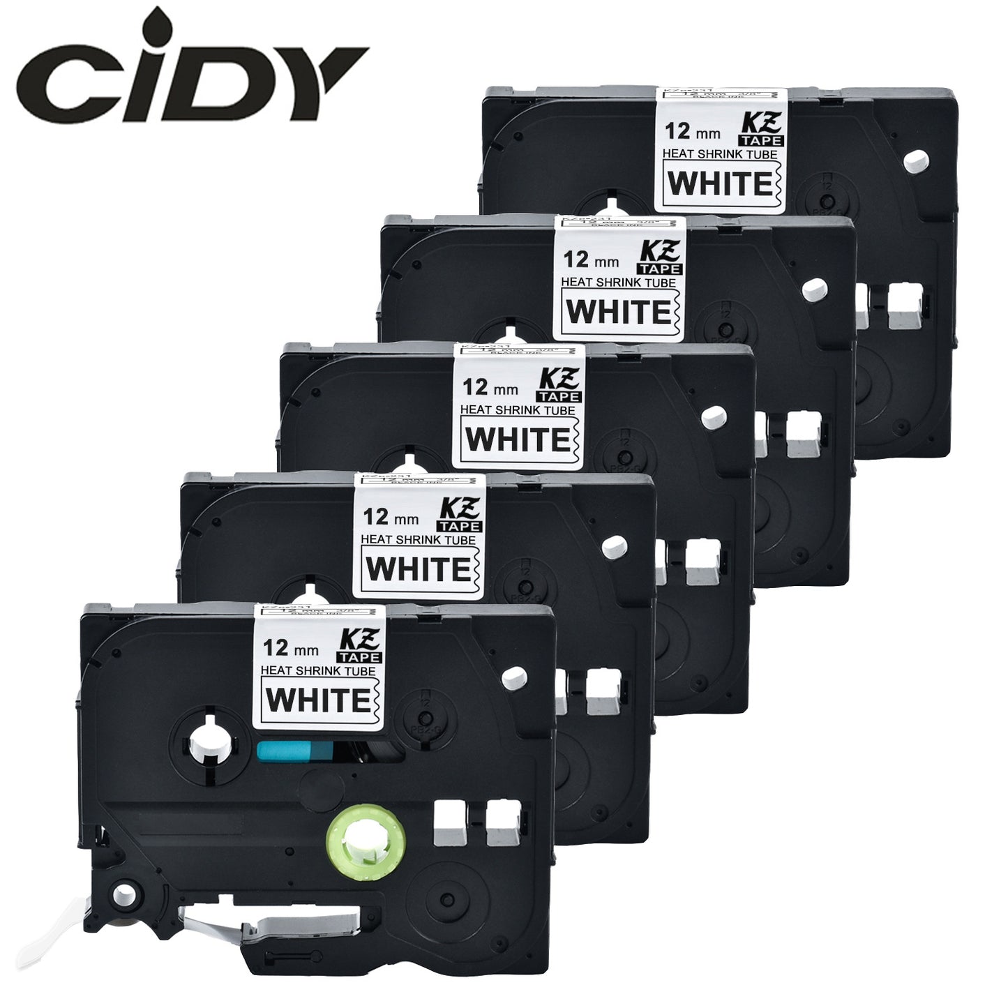 適用Brother 標籤機色帶9/12/18MM保密色帶留痕色帶熱縮管HSE