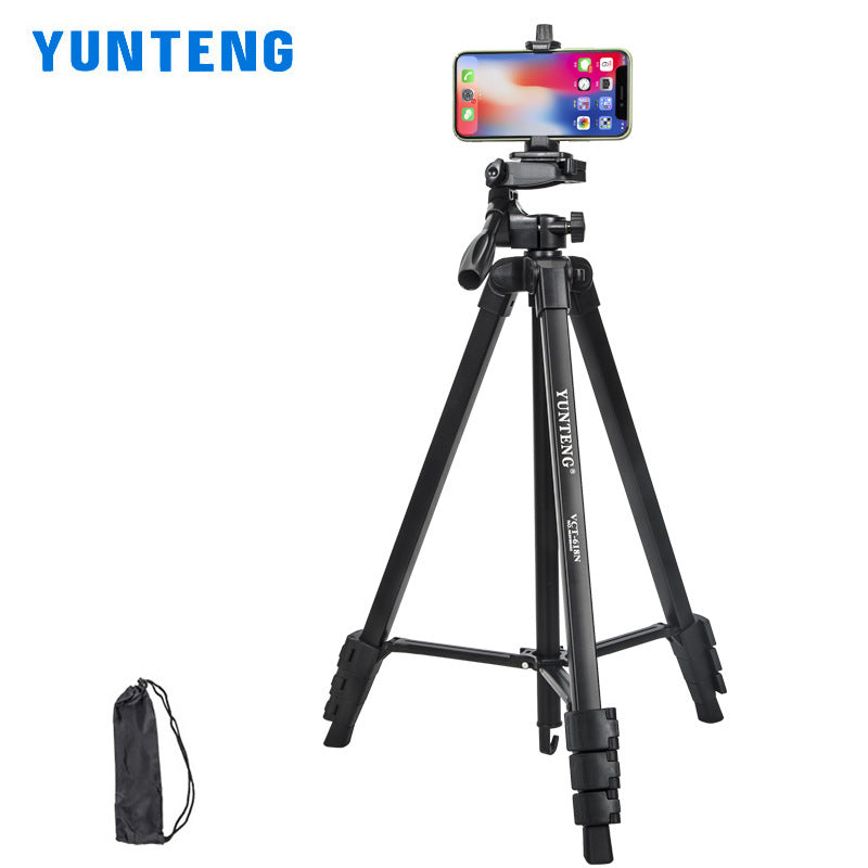 Yunteng 618N mobile phone holder 1.83m outdoor photography selfie mirrorless camera projector live broadcast tripod