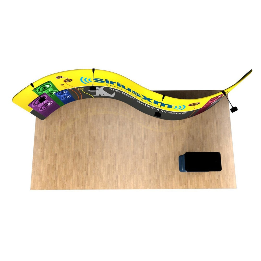 20ft Portable Trade Show Display Pop Up Booth Exhibition Advertising Equipment with Spotlight Counter