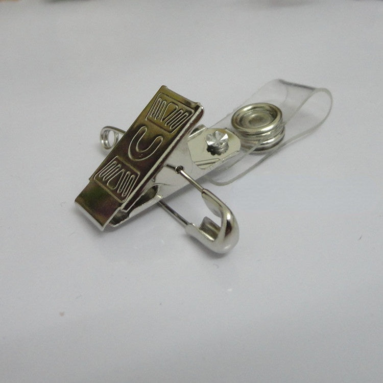 High quality metal pin work ID card holder