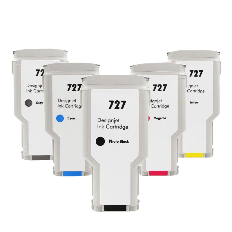 HP727 is suitable for HP T1500 T2500 T920 plotter cartridges