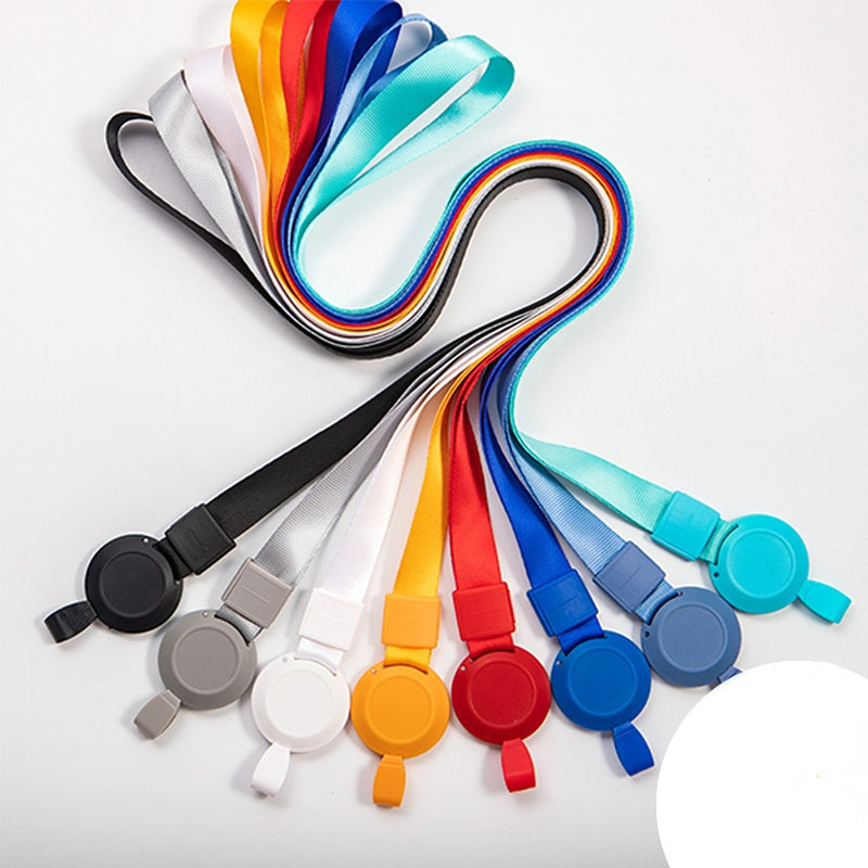 6793 Easy-pull buckle lanyard telescopic and customizable LOGO