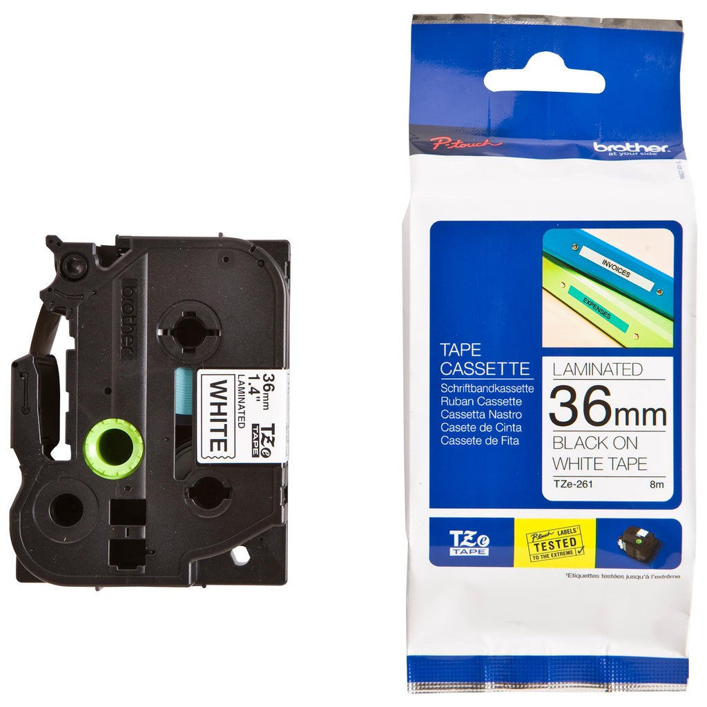Brother 36mm 原廠護貝標籤帶 TZe-161/261/461/561/661/761 -長度8M