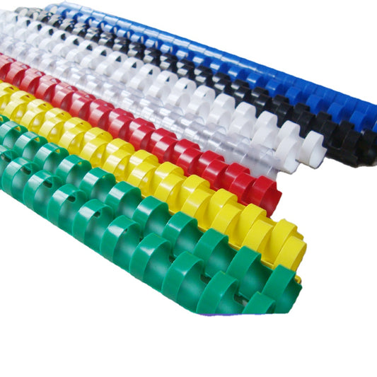 18mm 45/64" 21環 黑白彩色 釘裝膠圈