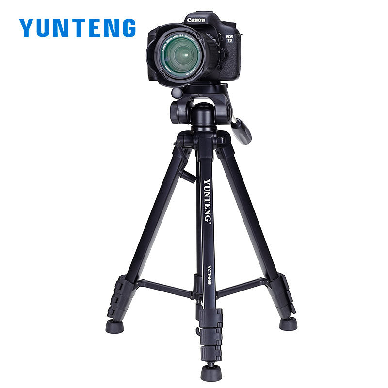 Yunteng 668 portable tripod mobile phone live broadcast bracket suitable for Canon Nikon Sony SLR camera tripod