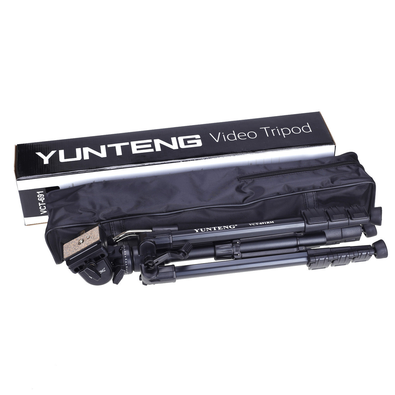 Yunteng 691 SLR camera tripod professional hydraulic head suitable for Canon and Sony camera tripods
