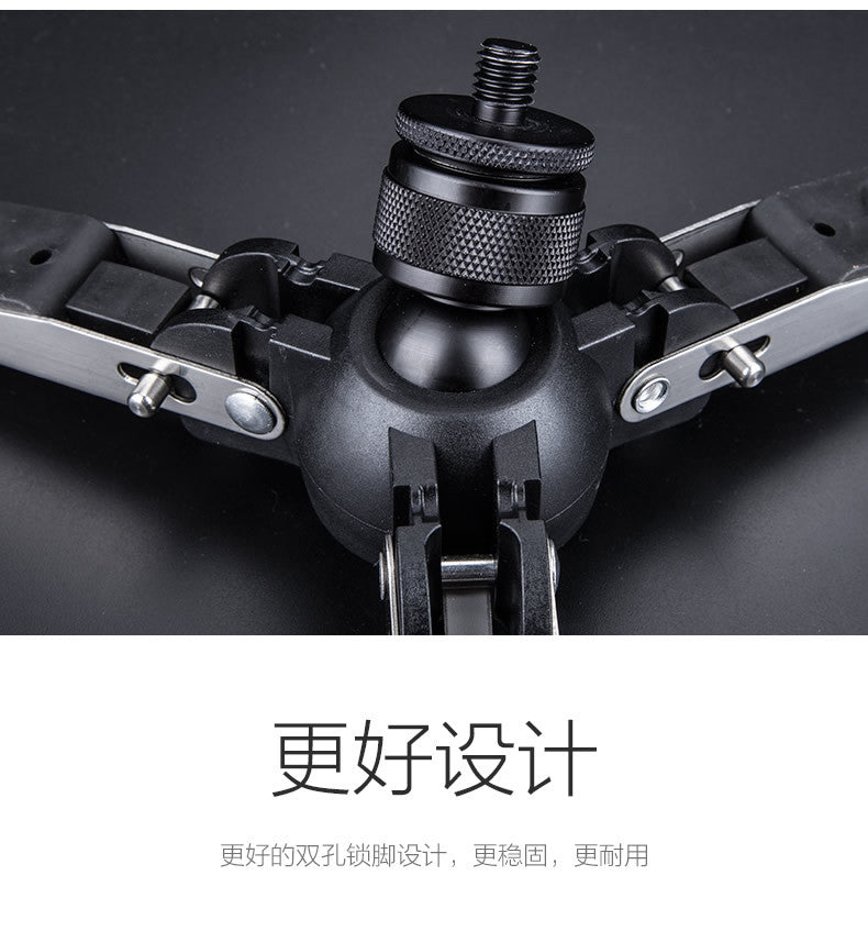Yunteng 588 SLR camera monopod camera bracket hydraulic platform large photography monopod support foot