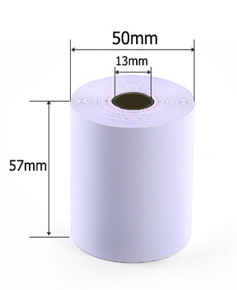 57*50 薄紙收銀紙57x50 熱敏紙58mm便利餐廳酒店超市外賣打印紙捲