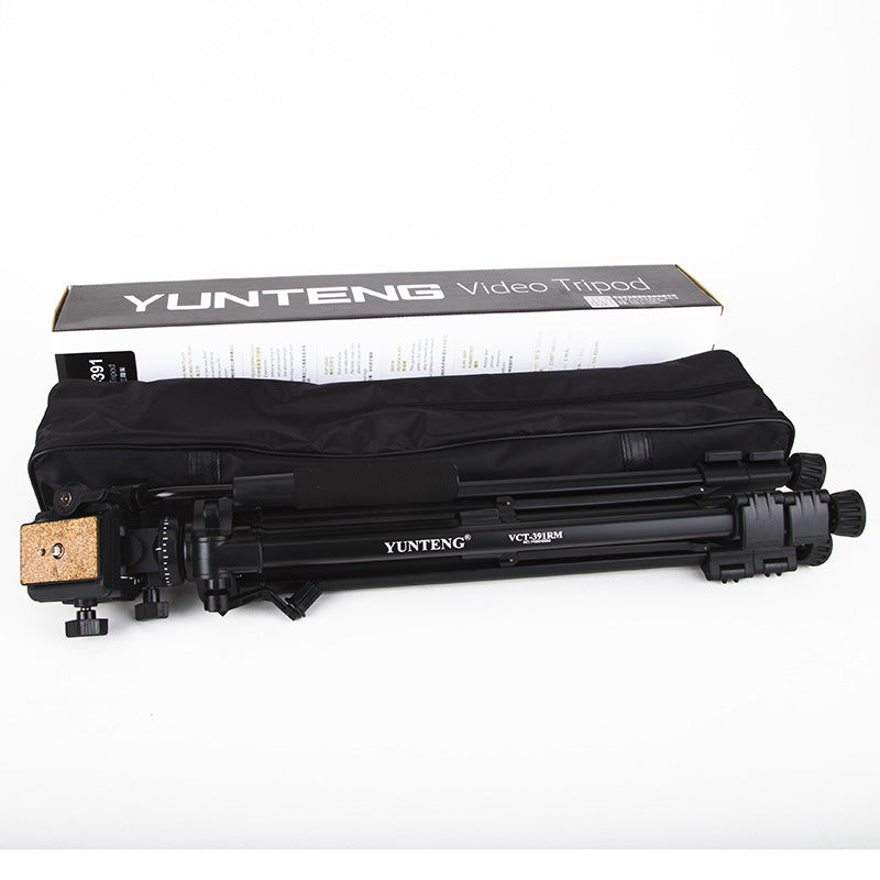 Yunteng 391 tripod SLR suitable for Sony JVC Canon small DV camera camera mirrorless single live broadcast stand