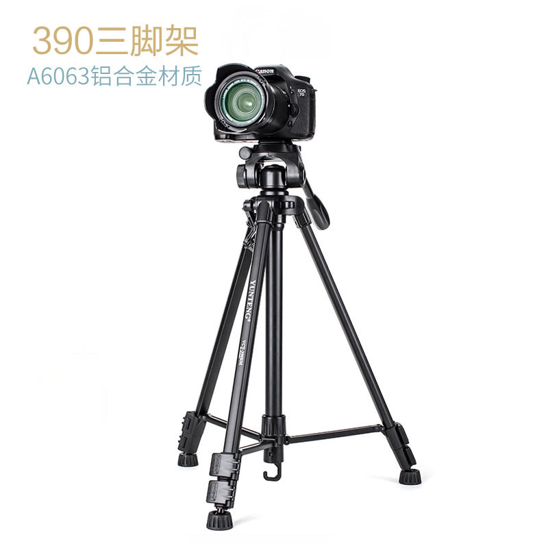 Yunteng 390 camera tripod SLR camera mirrorless mobile phone suitable for Canon Nikon Sony photography and videography