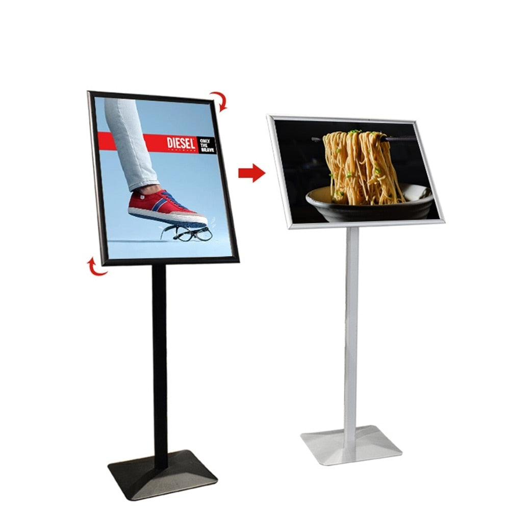 A3 A4 adjustable floor-standing metal advertising promotion poster display stand