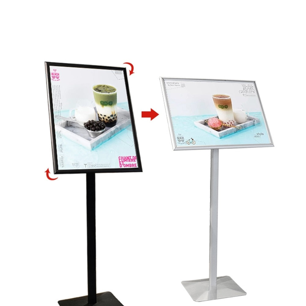 A3 A4 adjustable floor-standing metal advertising promotion poster display stand