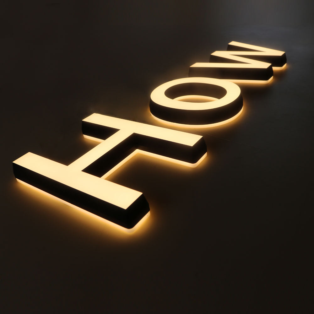 3D Acrylic Name Sign Acrylic LED Light Sign Acrylic LED Letter Sign