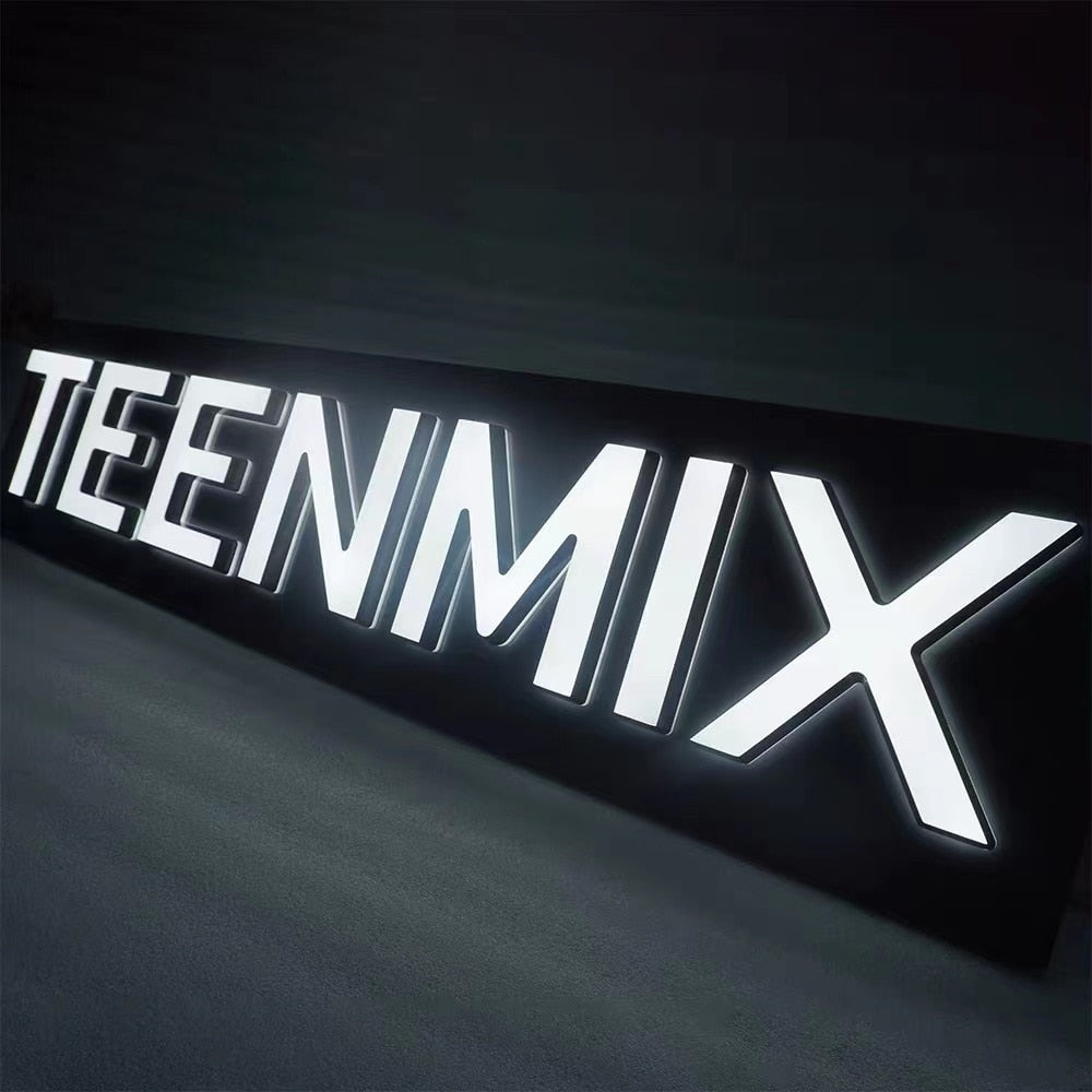 Customized LED acrylic sign commercial store sign outdoor company sign