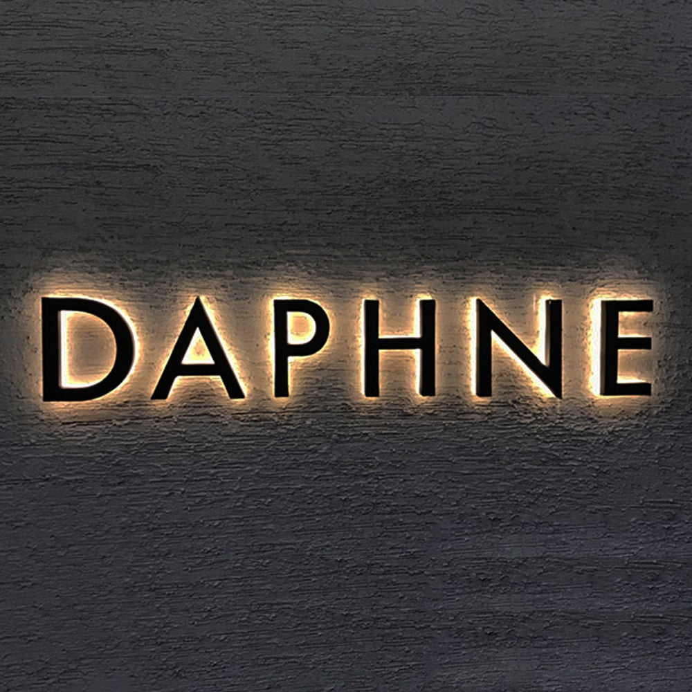 Customized outdoor waterproof 3D backlit metal letters
