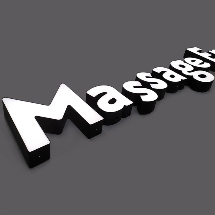 Customized 3D Signage LED Outdoor Waterproof Advertising Sign Shop Company Backlit Letters Logo