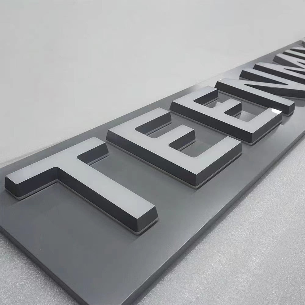 3d acrylic LED sign custom outdoor storefront illuminated letters
