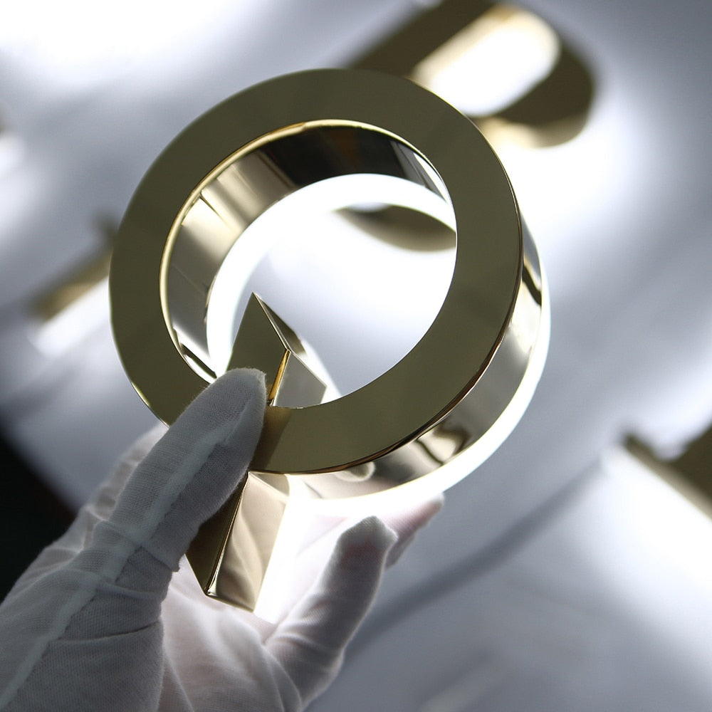 Outdoor 3D LED store name customization