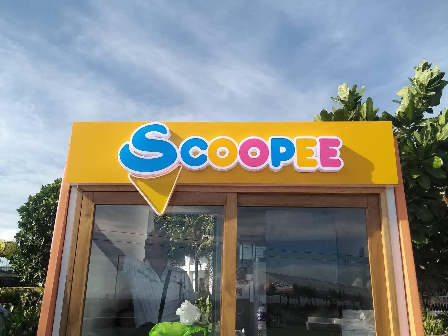 定制防水 3D 亞克力面 LED 字母商店廣告標牌