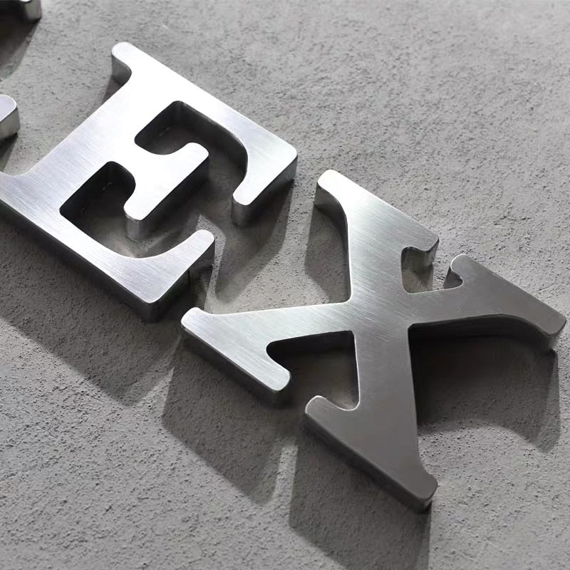 Customizable metal billboard outdoor 3D metal letters