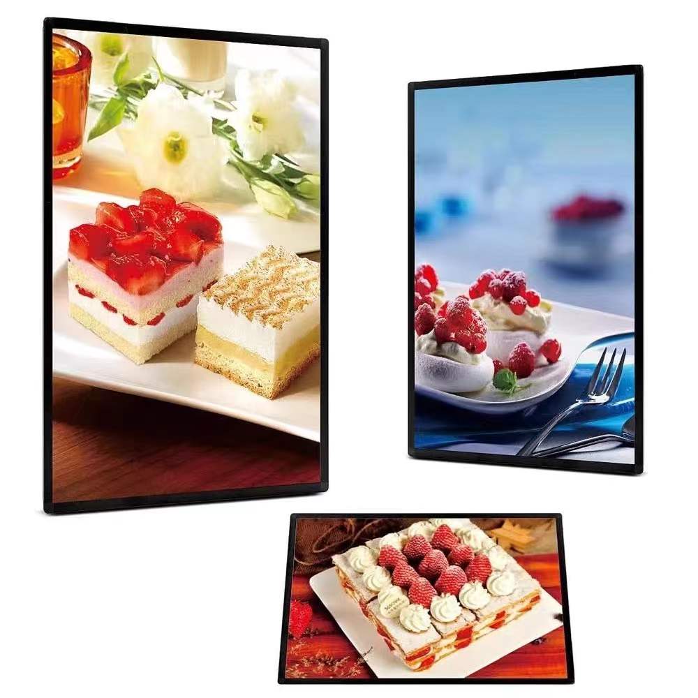 Customized ultra-thin light box hanging store advertising menu sign