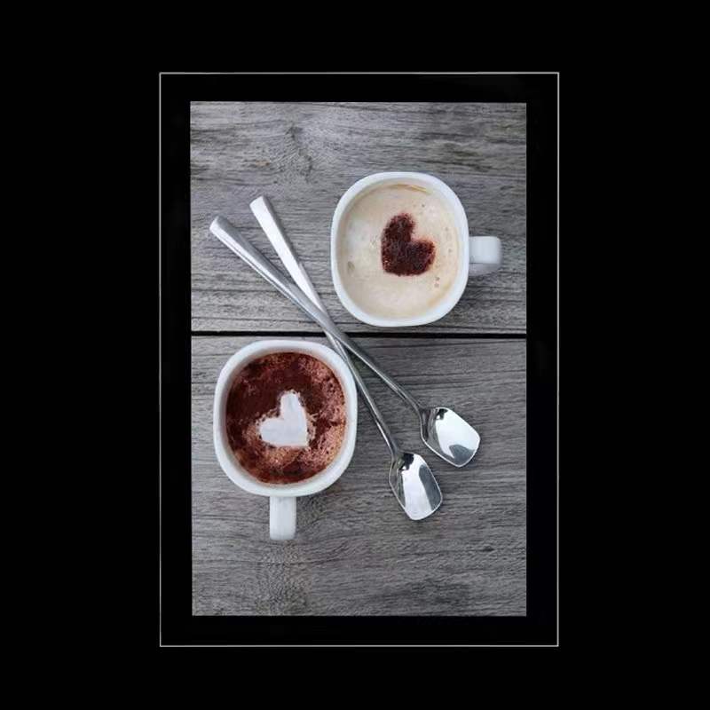 Customized ultra-thin light box hanging store advertising menu sign