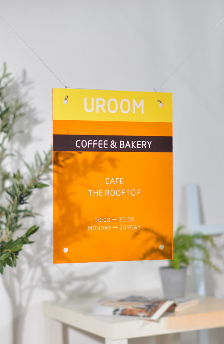 Customized modern house sign plaque house plate street name glass effect acrylic house plate