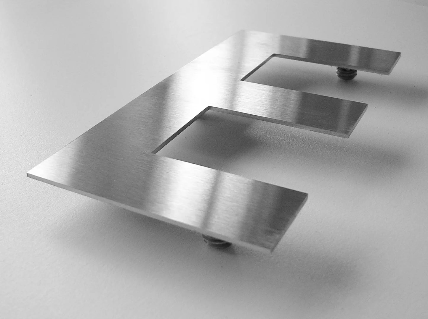 Custom laser cut metal logo 3D letters