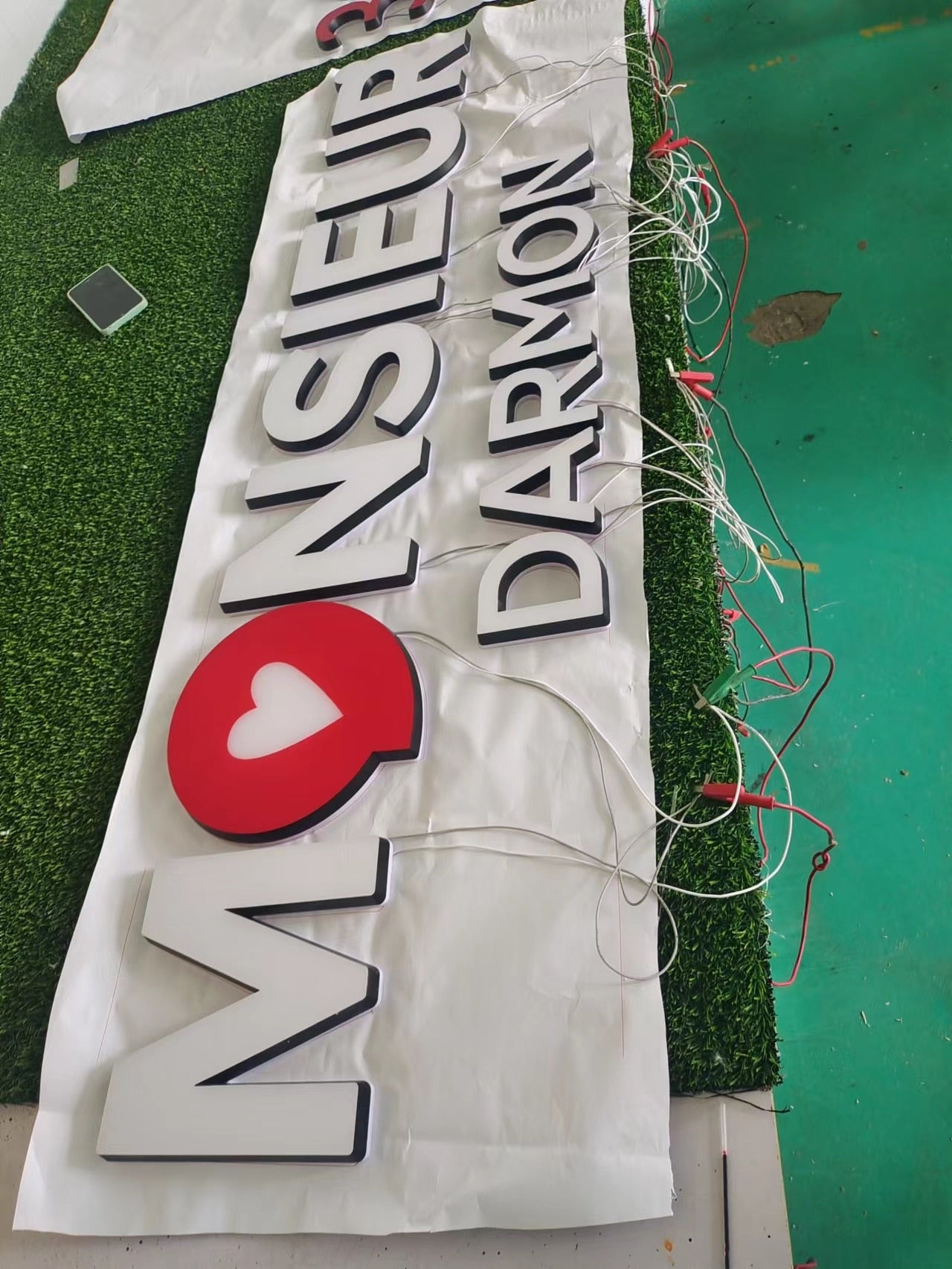 Customized outdoor waterproof acrylic letters custom shop sign LED light acrylic letters 3D acrylic letters