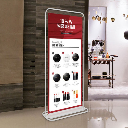 Indoor and outdoor advertising rack poster rack door display rack 80x180 60x160 iron easy-pull rack