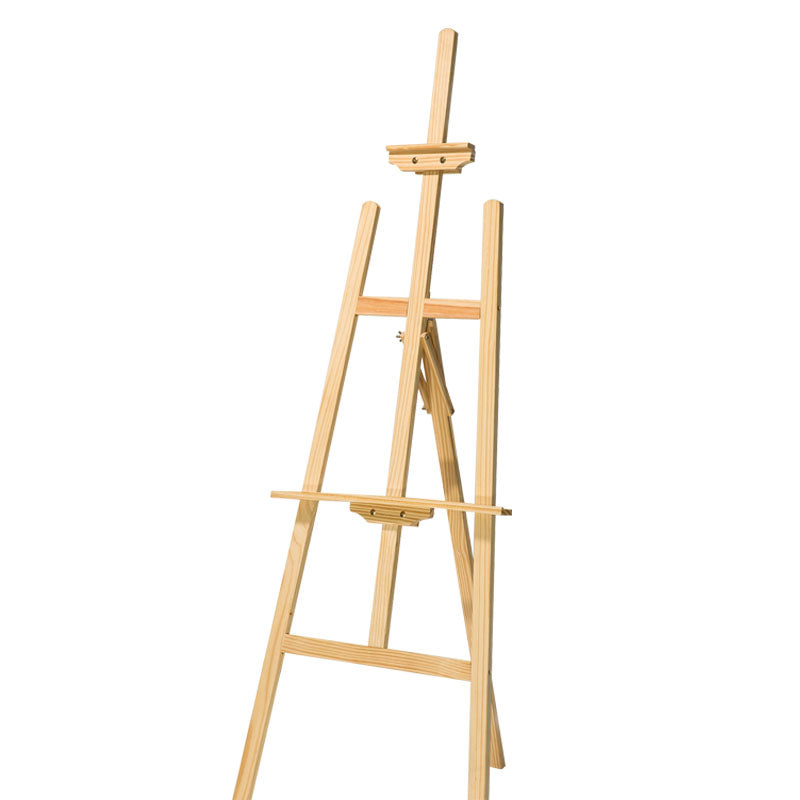 Yellow pine solid wood easel sketch easel advertising display stand wooden poster stand POP advertising display stand