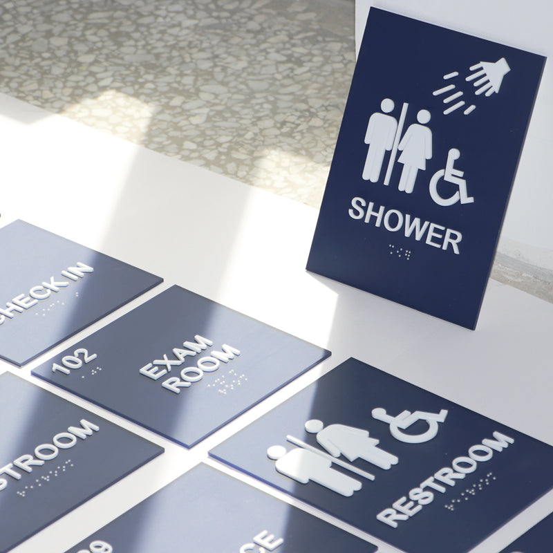 Plastic door plates are suitable for hotels, apartments, hospitals and schools