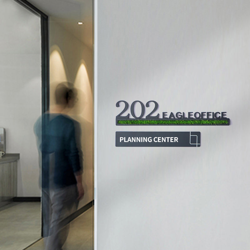 Customized acrylic green plant signs