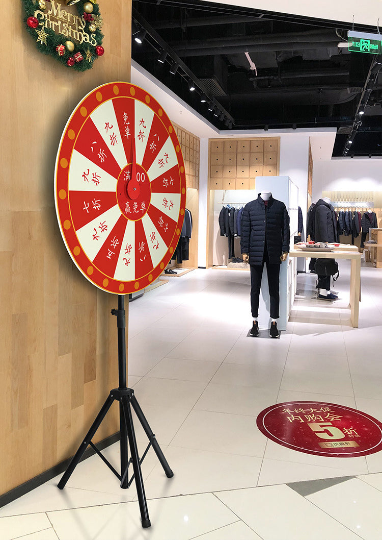 Lucky Spin Lottery Wheel Adjustable Folding Tripod
