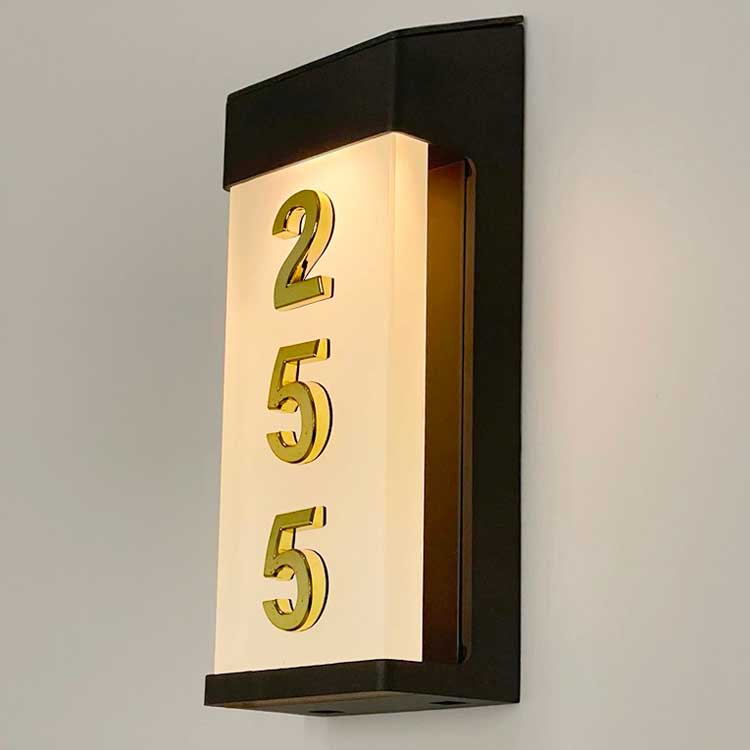 Customized hanging acrylic room number