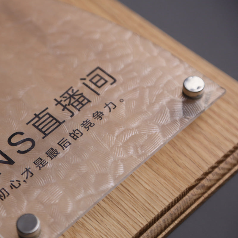 Professional customized acrylic door plates