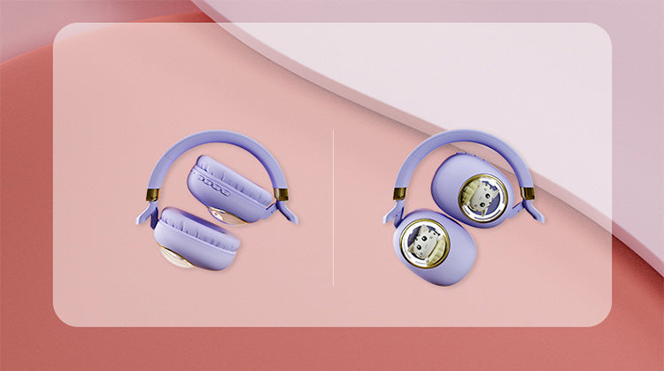 Cute cartoon luminous pet head-mounted Bluetooth headset B4 wireless Bluetooth headset