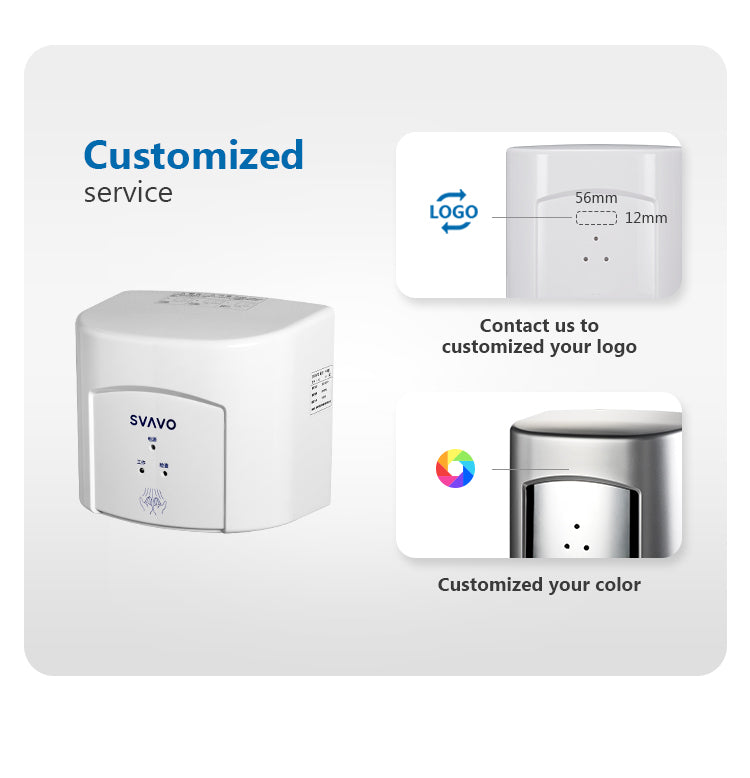 V-182 Commercial bathroom hand dryer wall-mounted electric automatic non-contact induction hand dryer