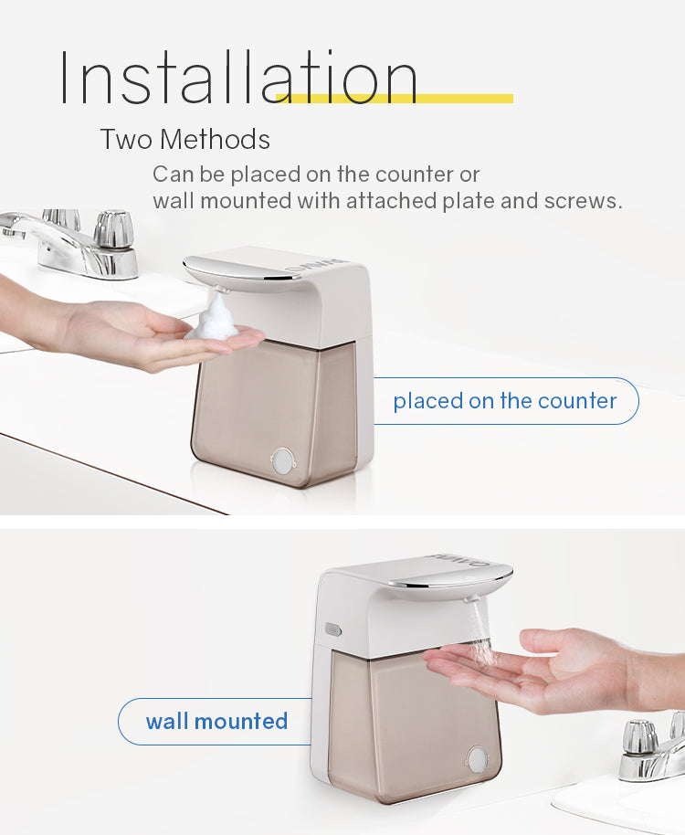 OS-0480 Customized LOGO high quality home hotel office building foam/spray automatic soap dispenser