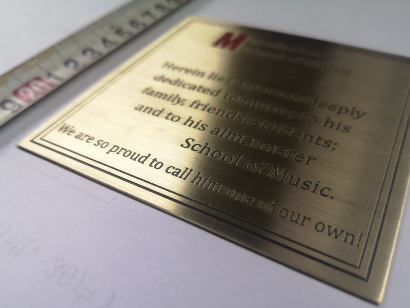 Customized metal high quality commemorative honor plaques