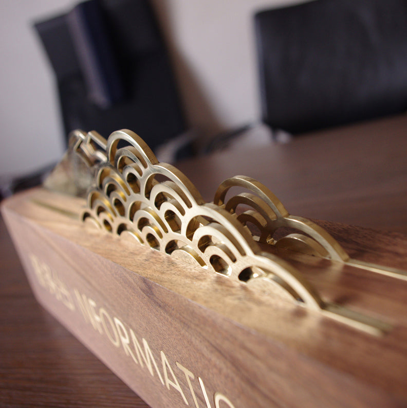 Custom reception desk sign