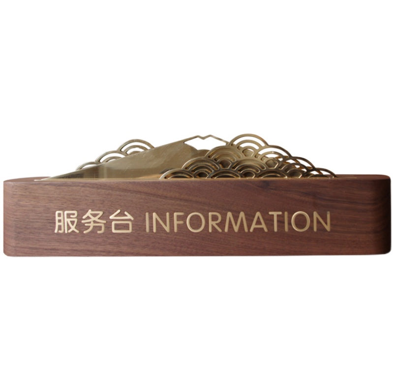 Custom reception desk sign