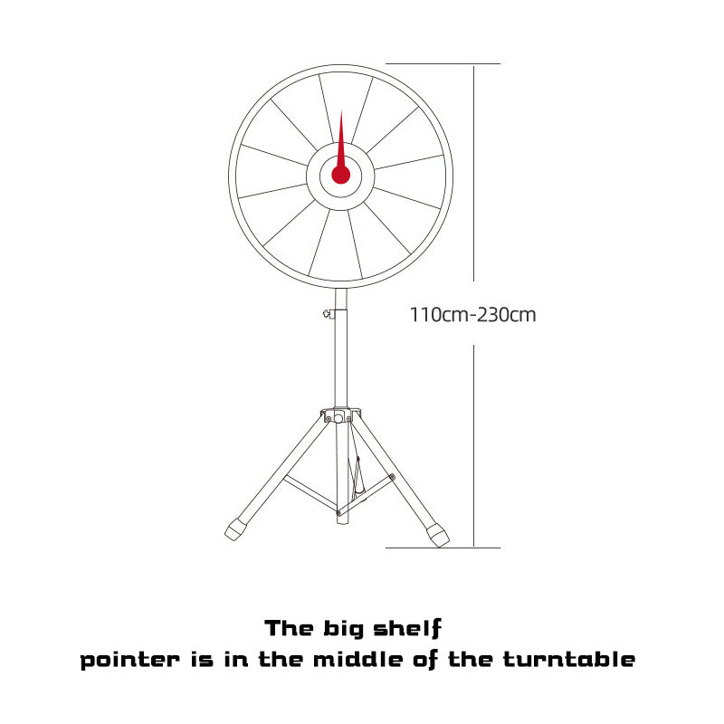Lucky Spin Lottery Wheel Adjustable Folding Tripod