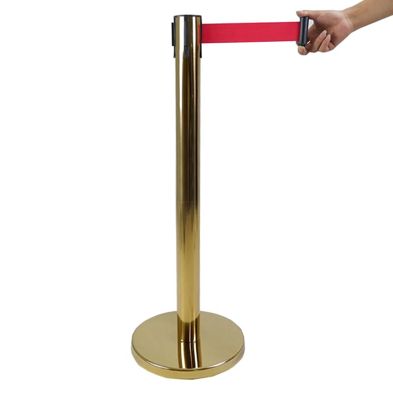 1 meter stainless steel telescopic guardrail isolation belt telescopic belt line guardrail queue guardrail warning belt