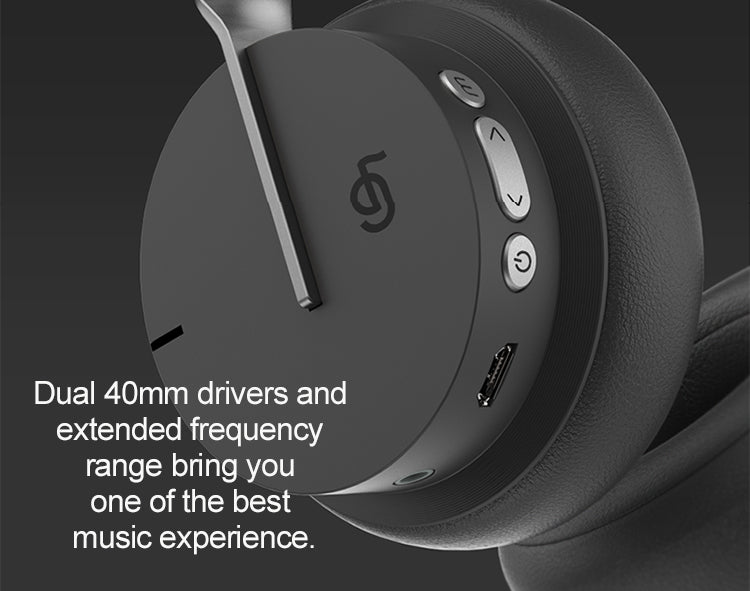 Active noise canceling bluetooth headphones with microphone