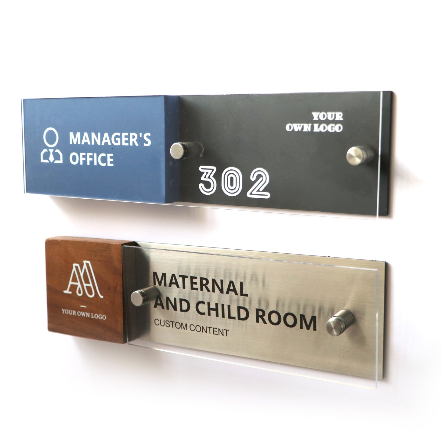 Professionally designed office door signs