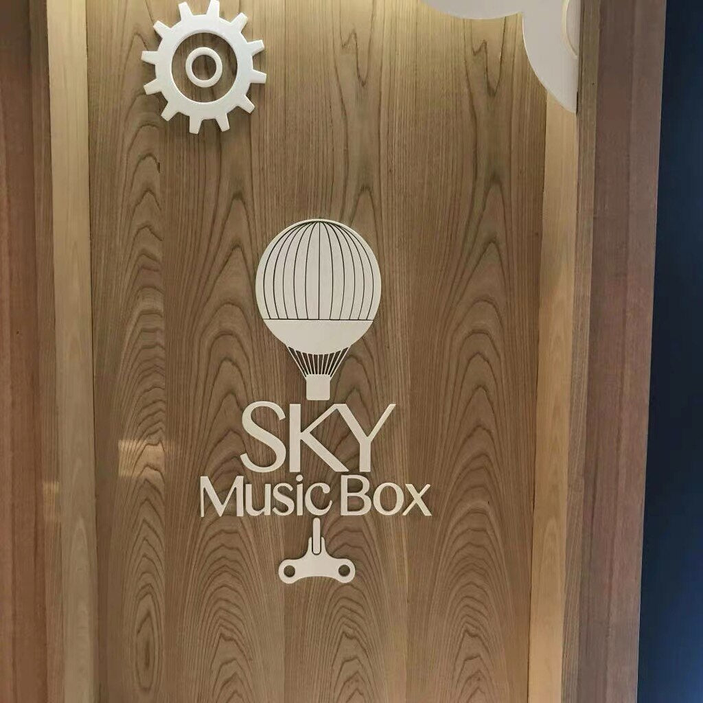 Modern premium advertising logo acrylic cut logo business design